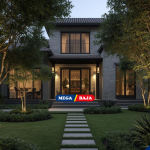 Desain Kebun Rumah Desa Konsep Villa Modern Mewah Menawan