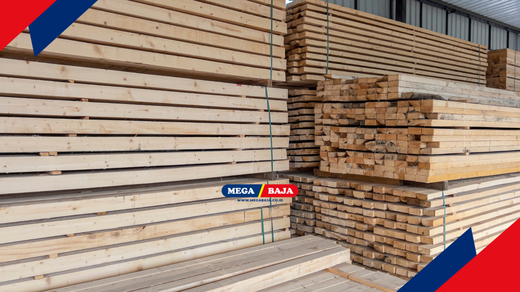 Jarak ini memisahkan antara tumpukan kayu dengan dinding pembatas