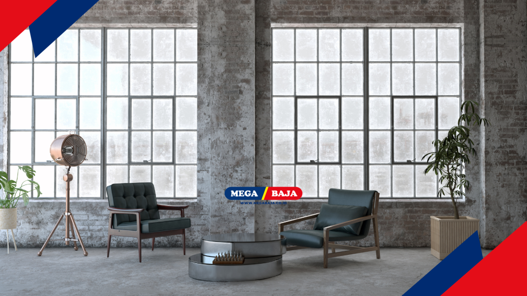 keputusan dalam merancang struktur industrial loft - beton ekspose