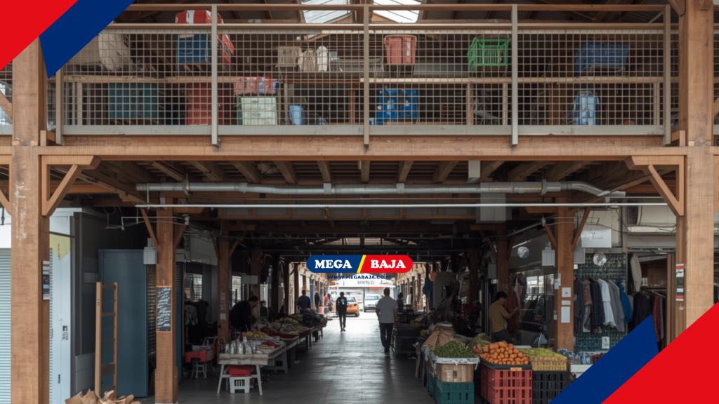 Arsitektur Tradisional dengan Mezanin Metal