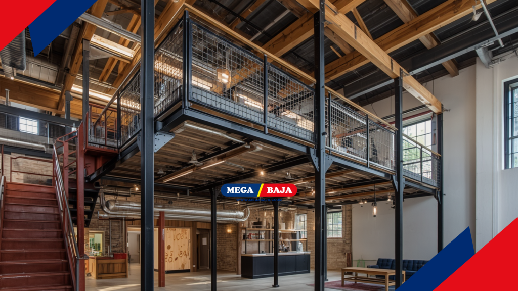 Ilustrasi Interior Rumah dengan gaya Industrial