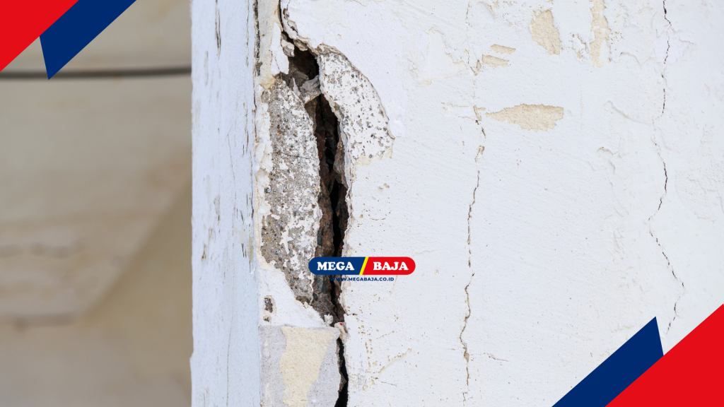 Retak struktural pada dinding biasanya dipicu oleh pemilihan rangka bangunan