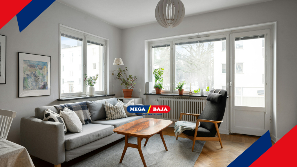 skala antara furnitur dan luas ruangan