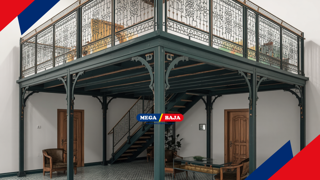 Mezanin Metal Interior bergaya Maroko