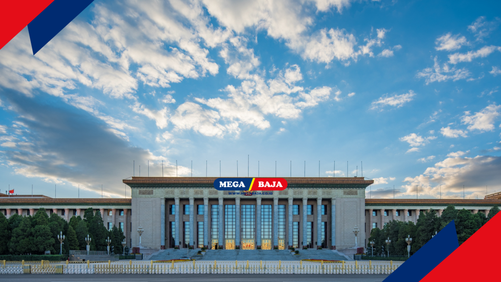 Great Hall of the People yang berdiri megah di kawasan Beijing