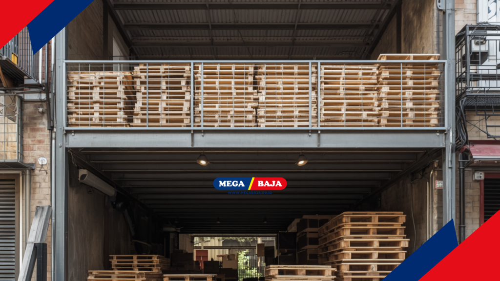 Mega Deck mezanin untuk gudang stok barang