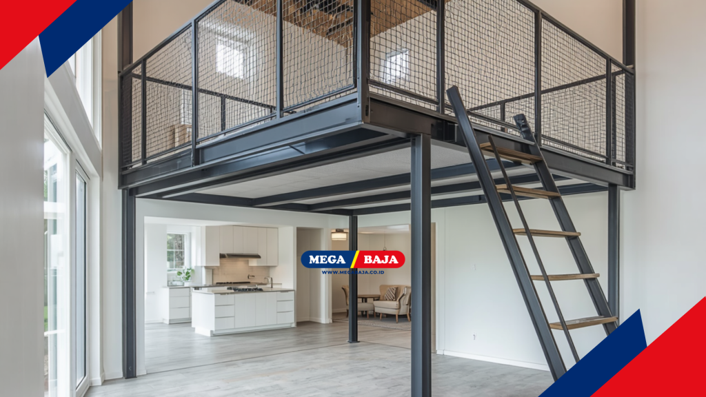 MEGA DECK Mezzanine Metal sebagai lantai mezzanine siap pakai