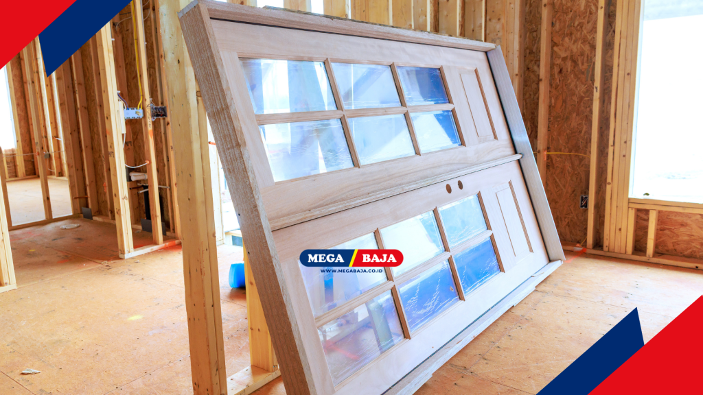 Tahap akhir dari pembuatan pintu kayu adalah proses finishing