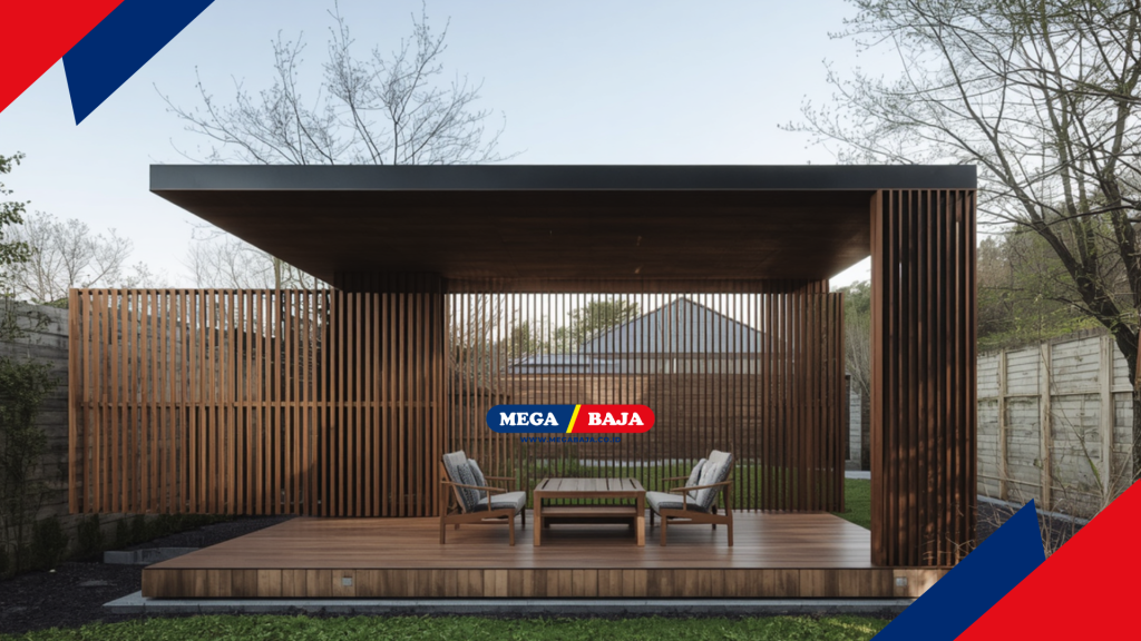 tempat istirahat dengan sentuhan lokal dan berwarna earth tone