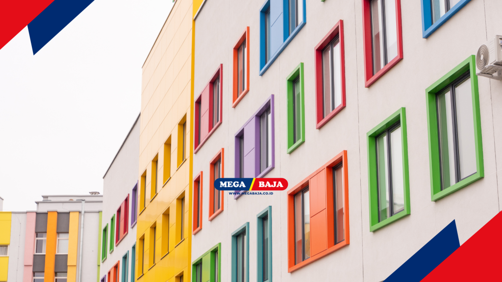 Solusi MEGA WARNA Cat yang tepat hadir untuk menjawab tantangan berat pada sektor eksterior bangunan