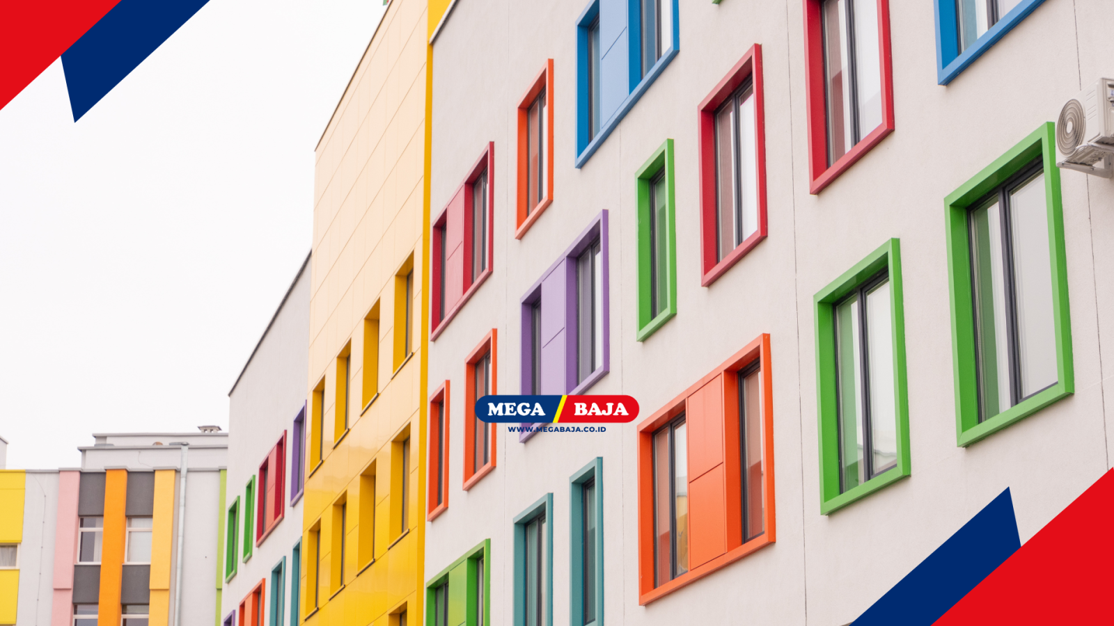 Solusi MEGA WARNA Cat yang tepat hadir untuk menjawab tantangan berat pada sektor eksterior bangunan