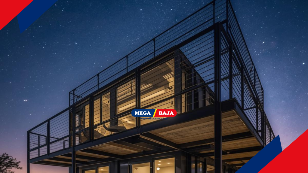 Optimalisasi lantai 2 dengan balkon mezanin yang kokoh
