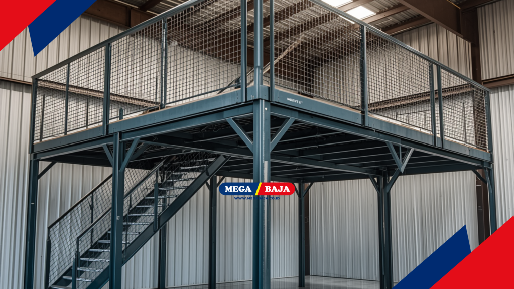 Solusi MEGA DECK Mezanin Metal hadir sebagai jawaban atas kebutuhan ruang vertikal yang praktis