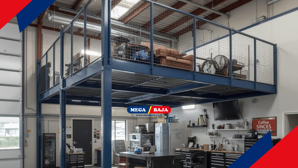 Ide Mezanin Metal untuk Ruang Tunggu Vertikal yang nyaman