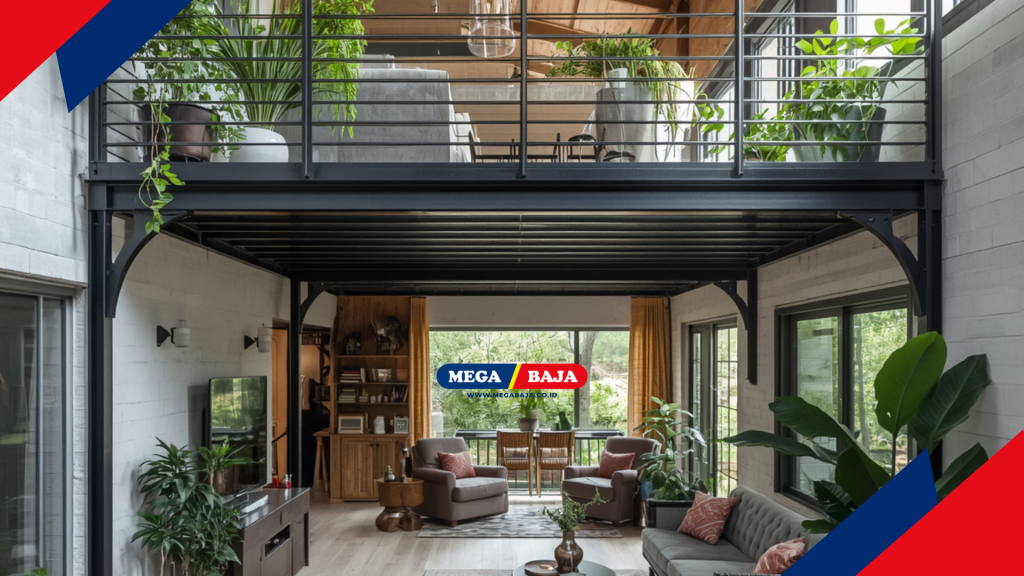 Mega Deck Mezanin Metal sebagai Area Hijau Indoor