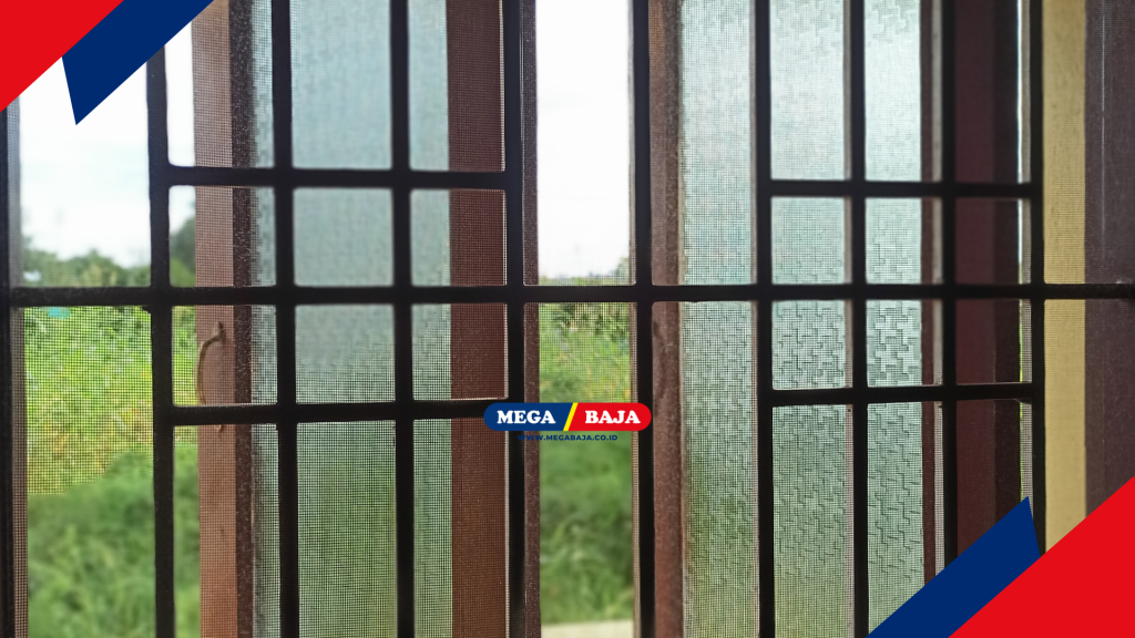 Pemasangan Teralis Besi pada Panel Kaca