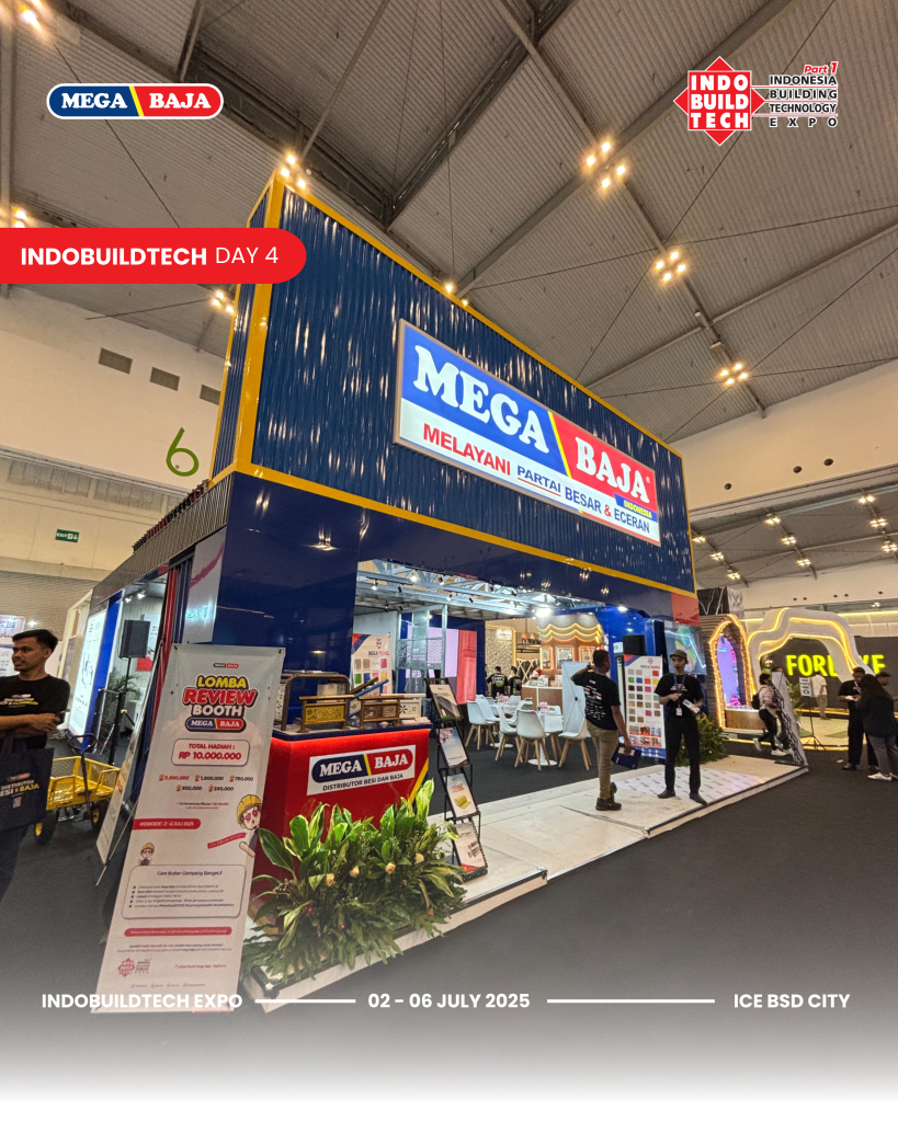 kehadiran Mega Baja di Booth Pameran di ICE BSD City 2025 tahun lalu