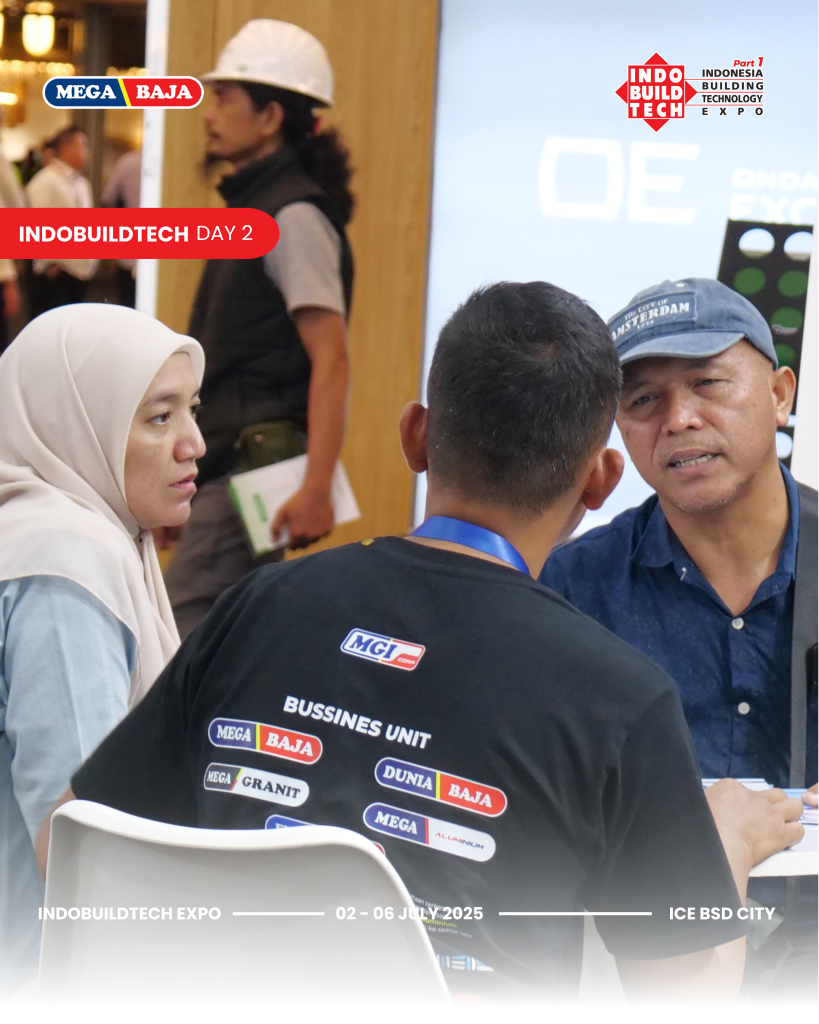 Kehadiran Cut Mini di Indo Build Tech di Booth Mega Baja