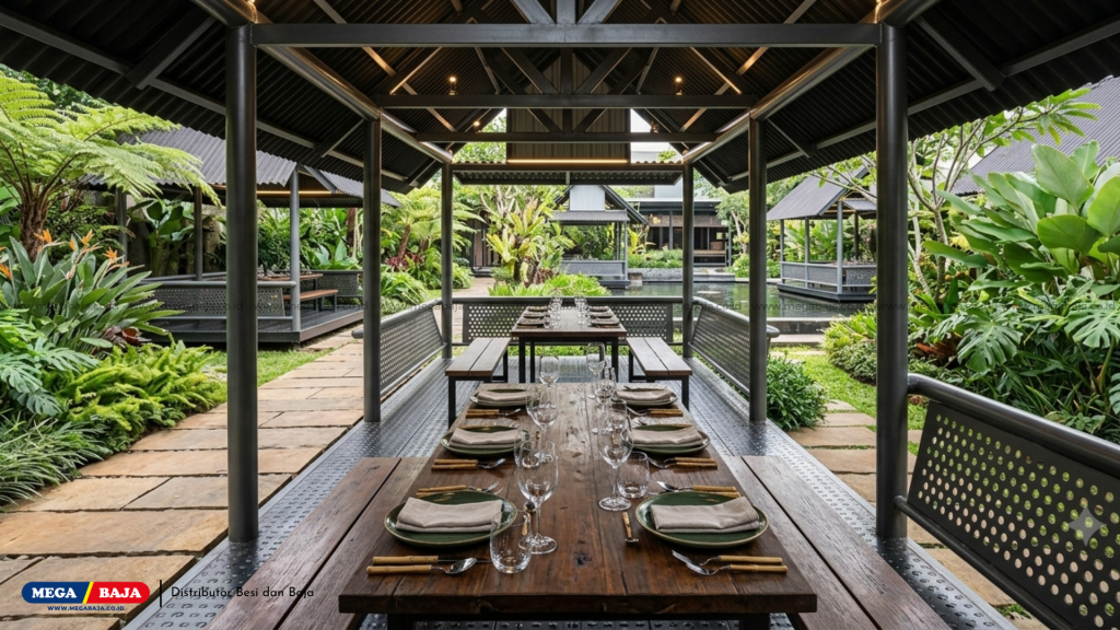 Mega Deck Cocok untuk menjadi Gazebo Sebuah Tempat Makan