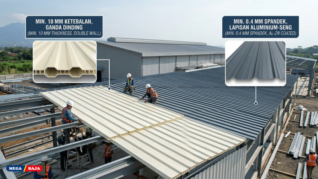 Material modern seperti unplasticized polyvinyl chloride (UPVC) yang terpercaya