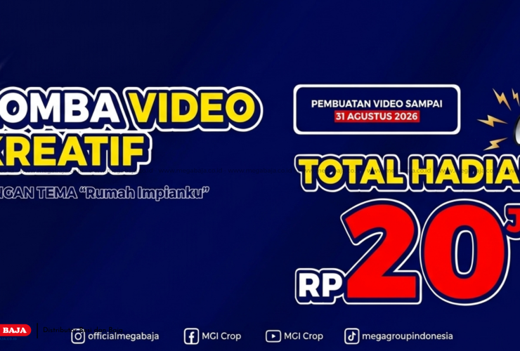 Ikuti Lomba Video "Rumah Impianku" Mega Baja di IndoBuildTech 2026, Menangkan Total Hadiah Rp 20 Juta!