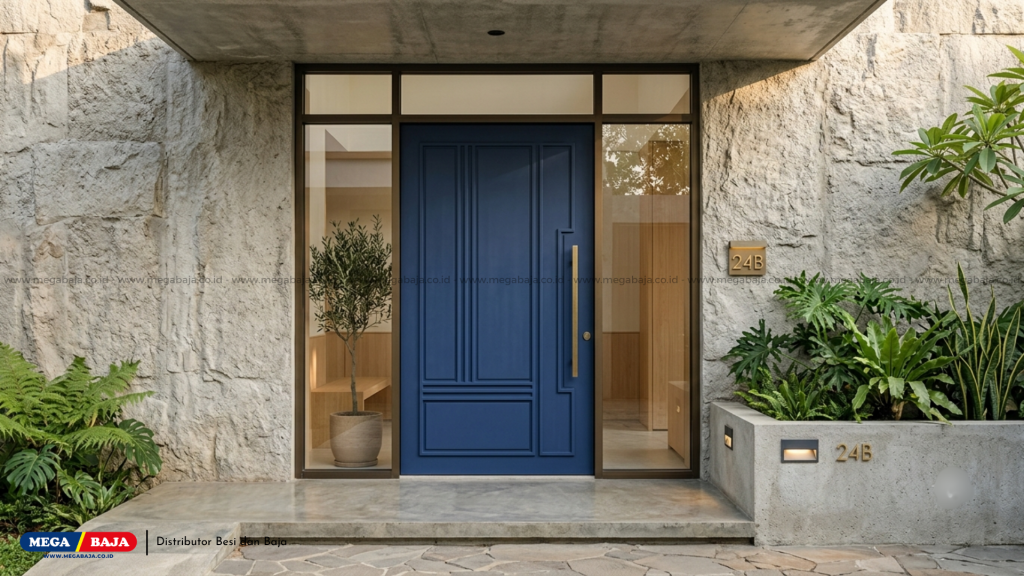 Estetika Pintu Warna Blueberry