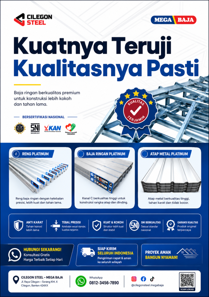 Baja Ringan Cilegon Steel Kualitasnya Pasti