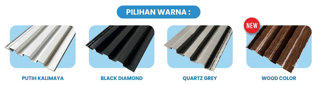 4 PILIHAN WARNA PLADIMET DINDING DAN METAL