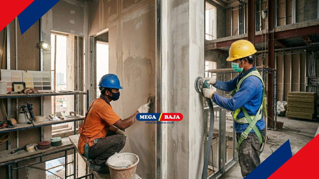surface preparation adalah tahapan konstruksi sebelum mengecat rumah