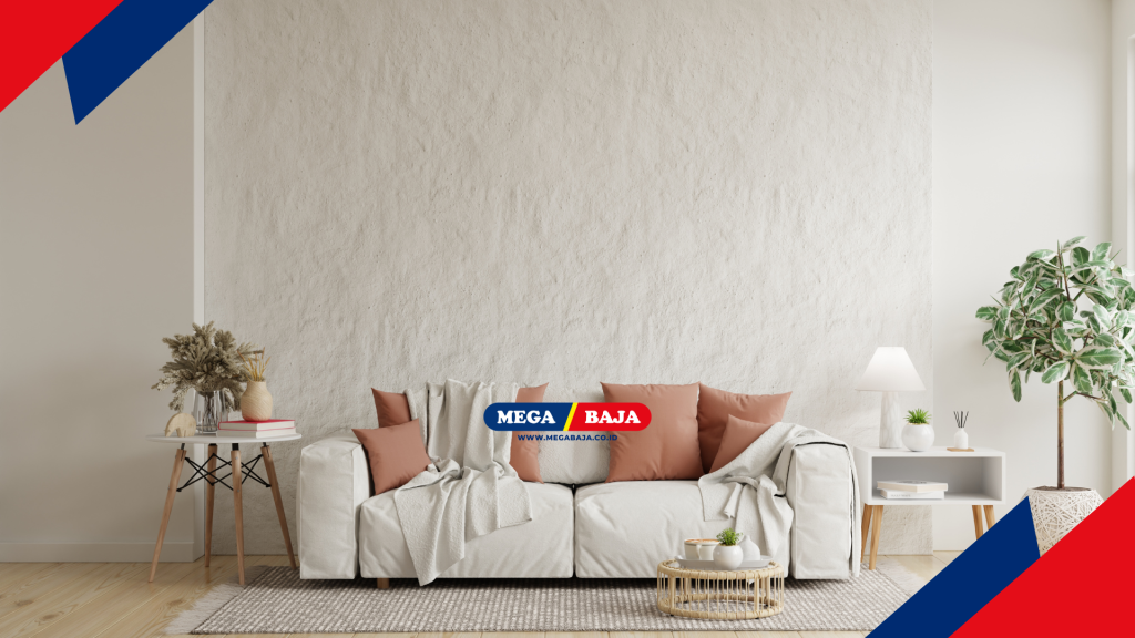 Tata letak konvensional yang menempatkan sofa berjejer