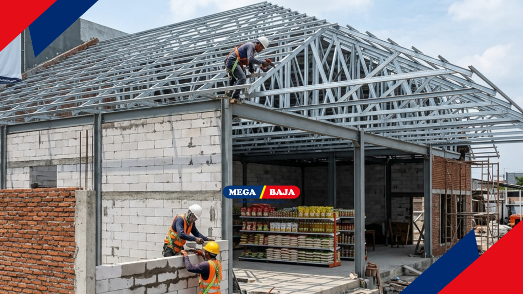 Memilih Material Dinding dan Rangka Atap Terbaik Toko Sembako