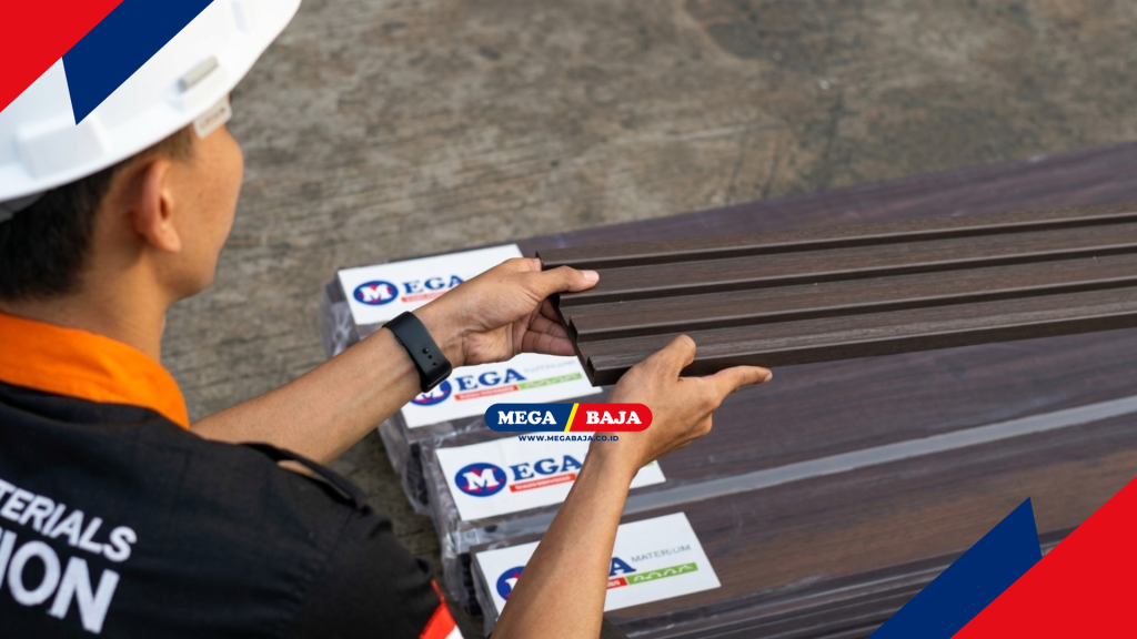 Mega Flutalum yang siap diaplikasikan untuk kebutuhan dinding luar maupun langit-langit
