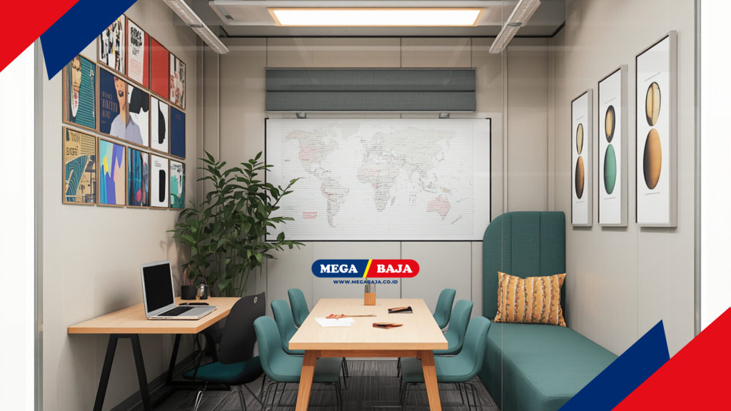 Zona ketiga yang tidak kalah penting adalah area istirahat atau ruang komunal mini