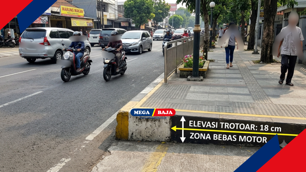Urgensi Peninggian Elevasi Trotoar Anti Motor