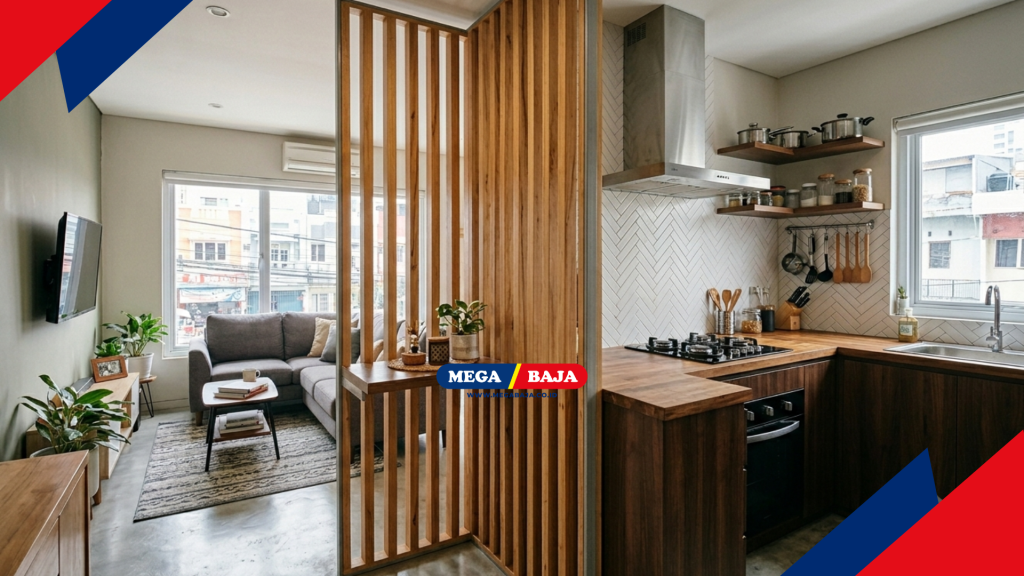 Desain Dapur Semi Terbuka
