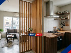 Desain Dapur Semi Terbuka : Solusi Konstruksi Modern Hunian Minimalis Keluarga Nyaman