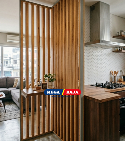 Desain Dapur Semi Terbuka : Solusi Konstruksi Modern Hunian Minimalis Keluarga Nyaman