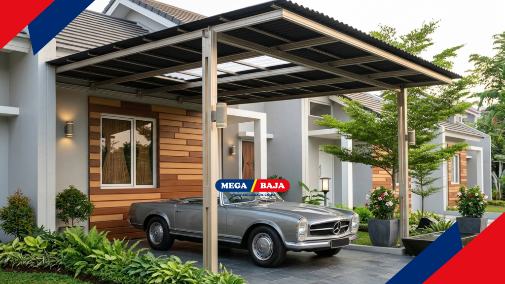kanopi baja ringan menjadi solusi taktis untuk menaungi