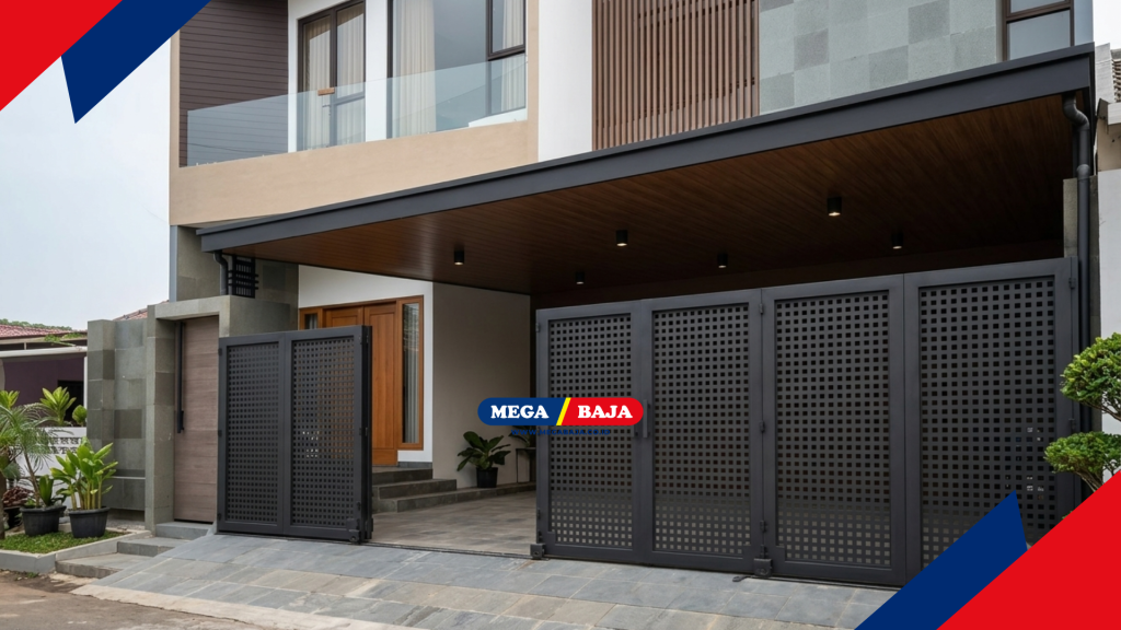 Konstruksi Pagar Ganda Berlapis Sistem Statis