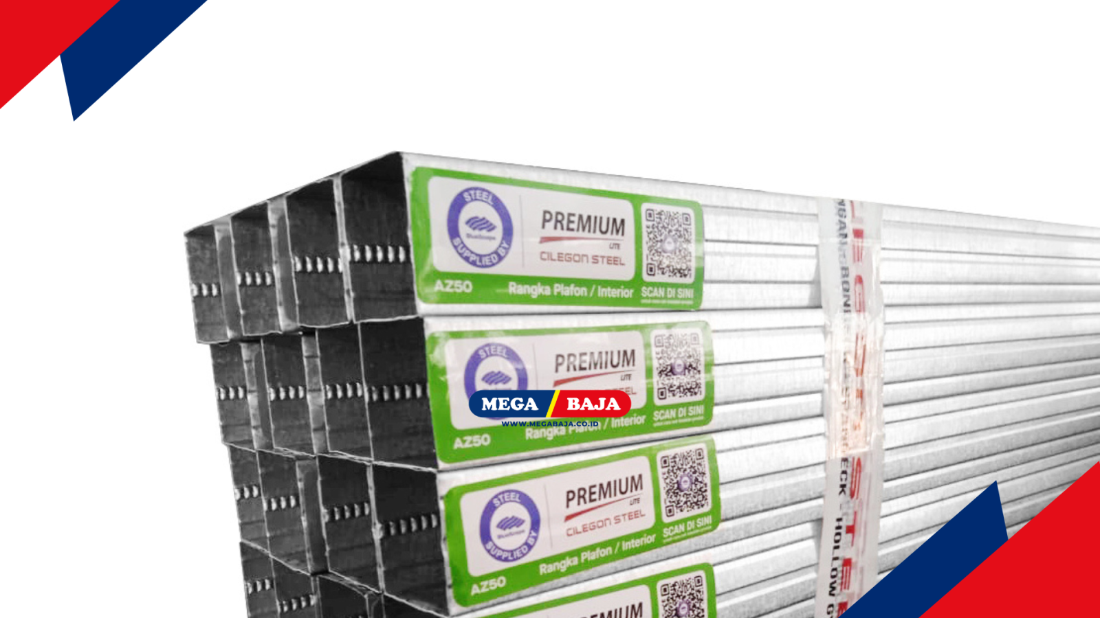 Hollow Premium Lite Cilegon Steel : Inovasi Rangka Plafon Ringan untuk Konstruksi