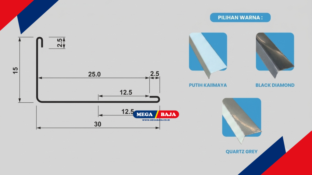 Varian Ketebalan Bahan dan Pilihan Warna Standar