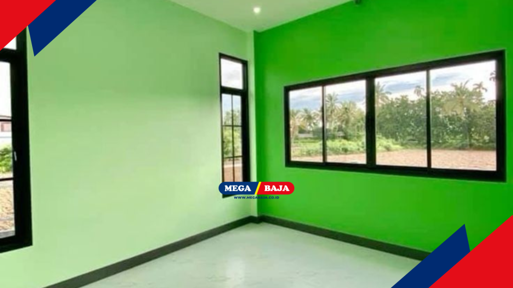 Warna hijau pada rumah kampung - Pinterest