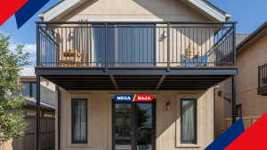 To create additional functional space in high-ceiling areas without adding to the weight of the concrete structure, you can implement the MEGA DECK Metal Mezzanine Solution. This ready-to-use mezzanine structure is highly practical and provides better air circulation in homes with high ceilings. Meanwhile, to support the front canopy or carport structure that functions to block out sunlight, use the MEGA PIPE Solution, a sturdy iron pipe, as the main frame. This strong material will ensure your facade's protective structure will withstand frequent extreme weather changes.