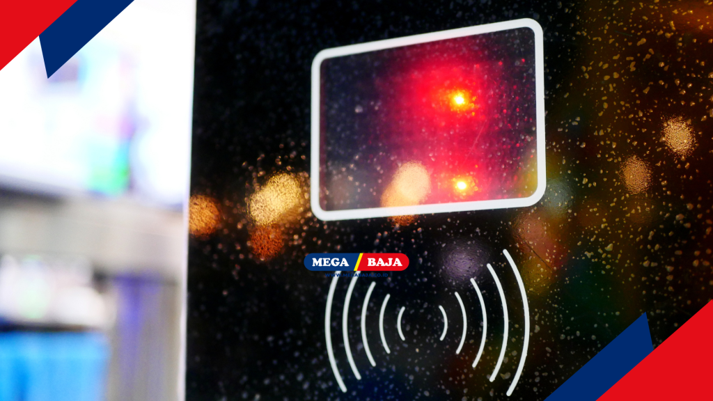 Ilustrasi sensor di area dinding dan lantai
