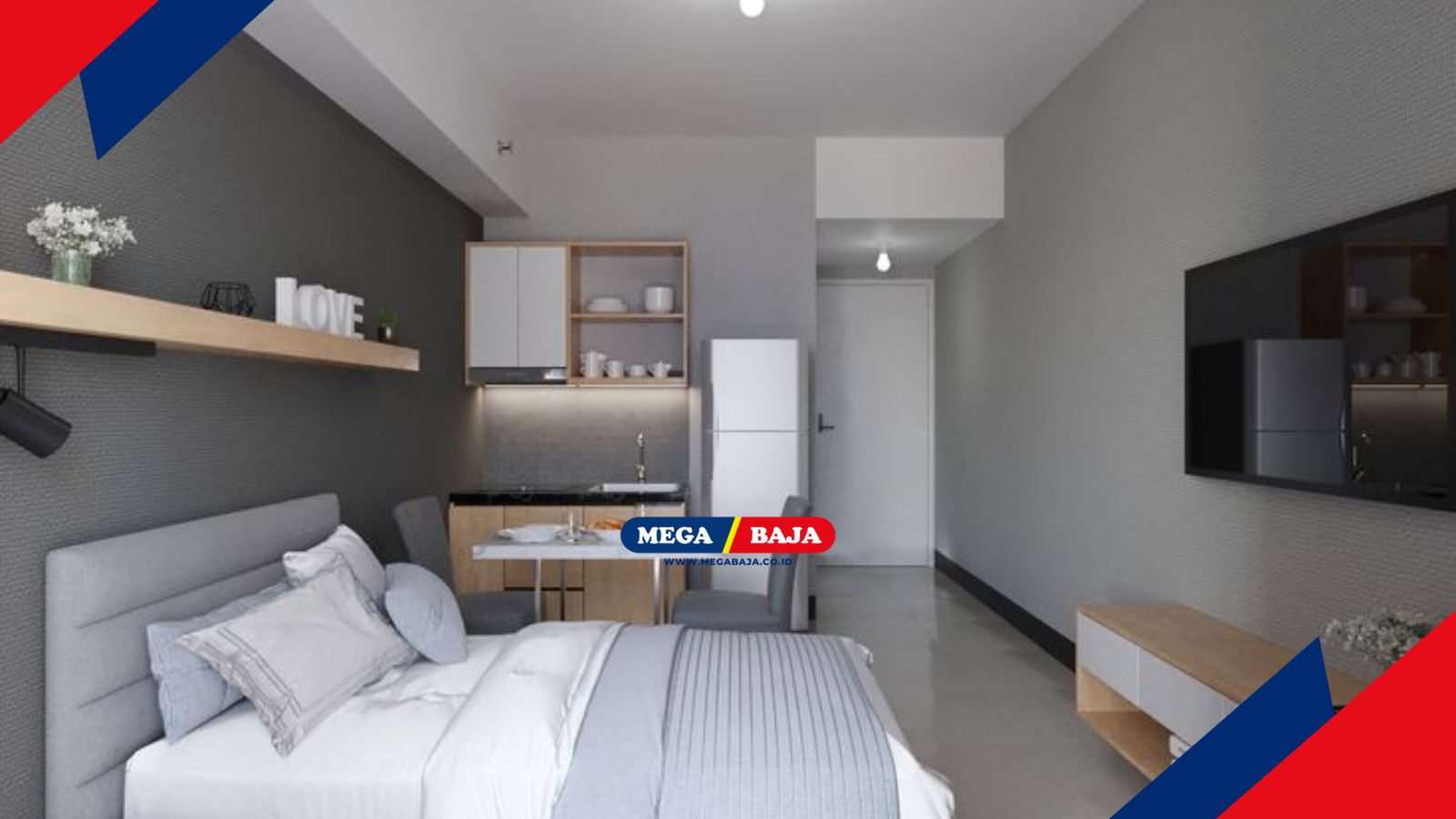 Manajemen Ruang Kos : Solusi Efisiensi Arsitektur Kamar Konstruksi Minimalis - Pinterest