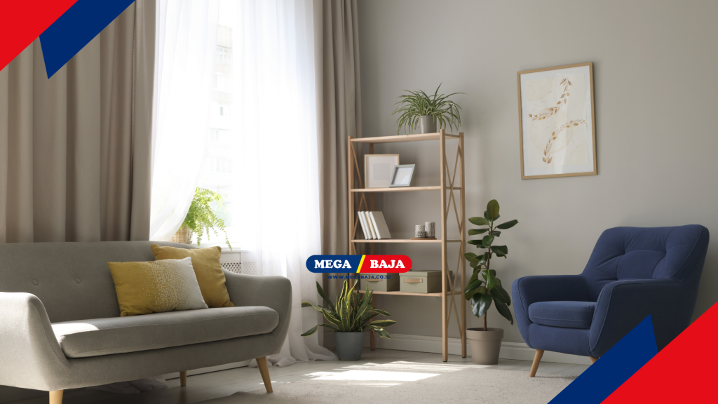 Aspek interior rumah seperti furnitur, gorden