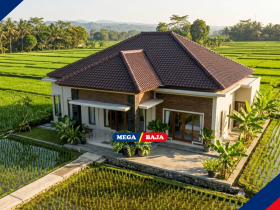 Baja Ringan Atap Rumah : Struktur Kuat Untuk Konstruksi Hunian Tengah Sawah