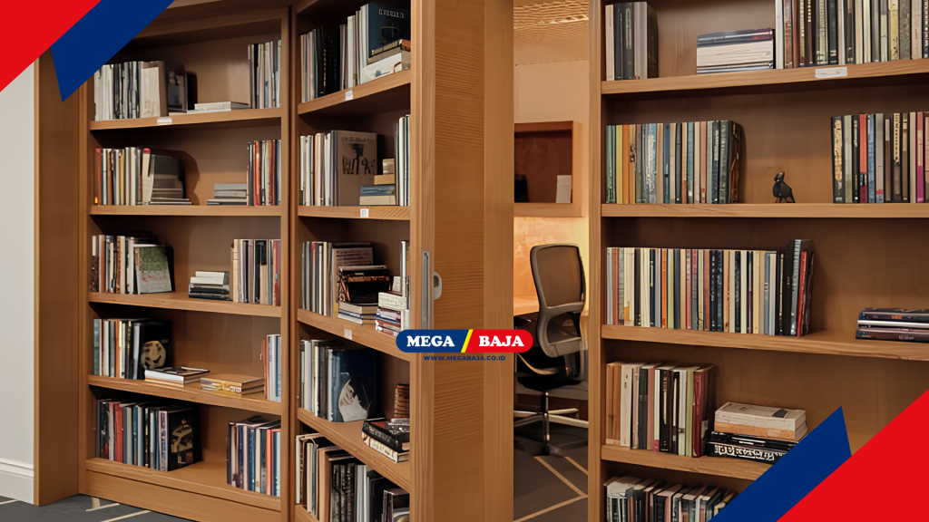 Desain Klasik Rak Buku Berputar