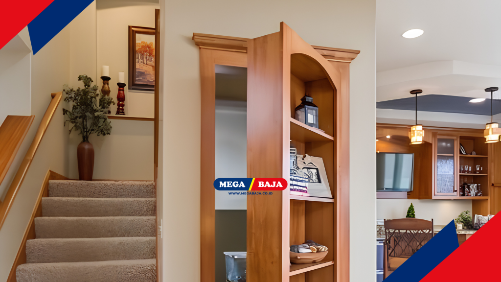 Memanfaatkan Area Mati Kolong Tangga - Pintu Rahasia - Pinterest