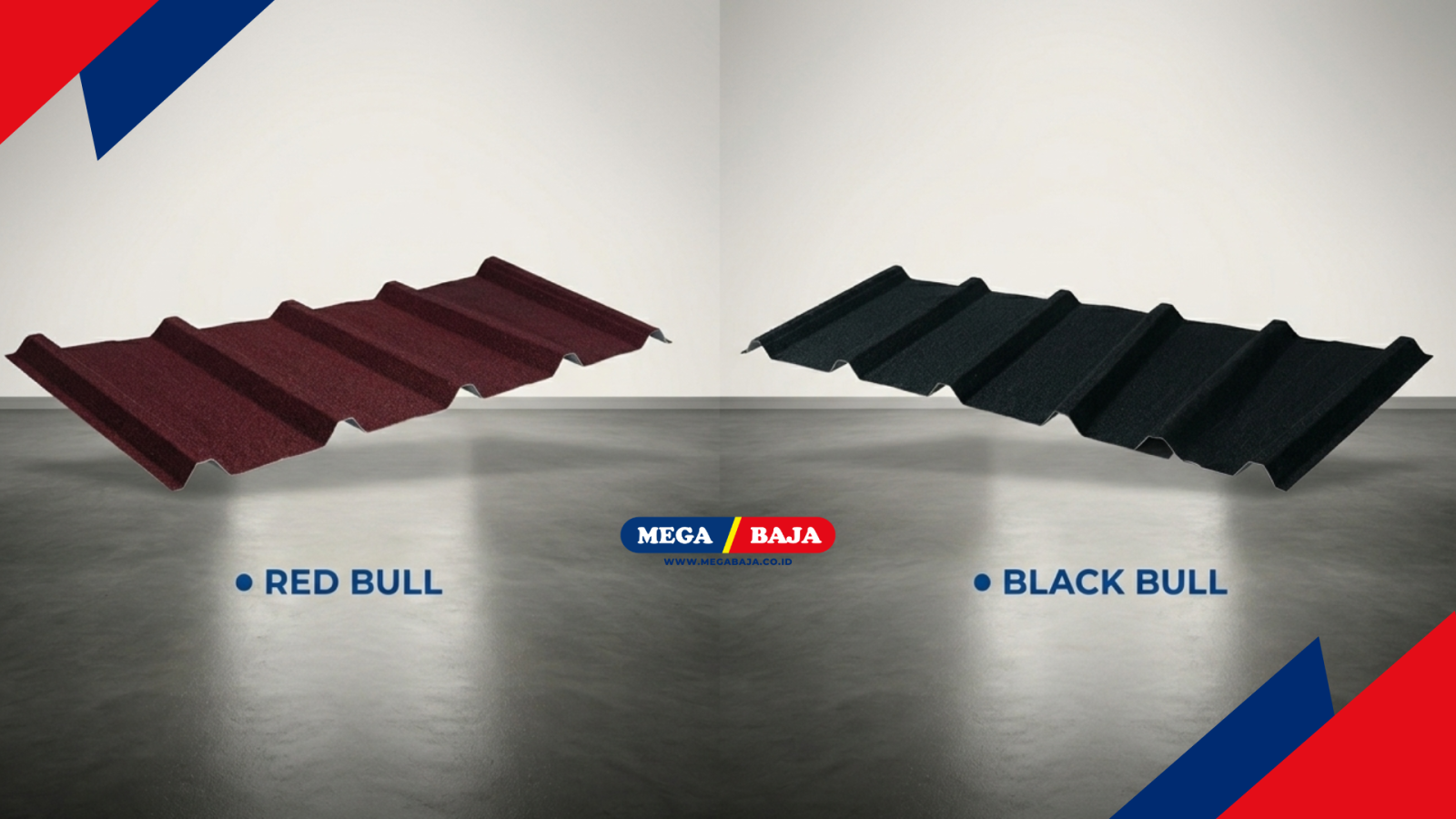 Varian Black Bull dan Red Bull Pada Atap Metal Platinum